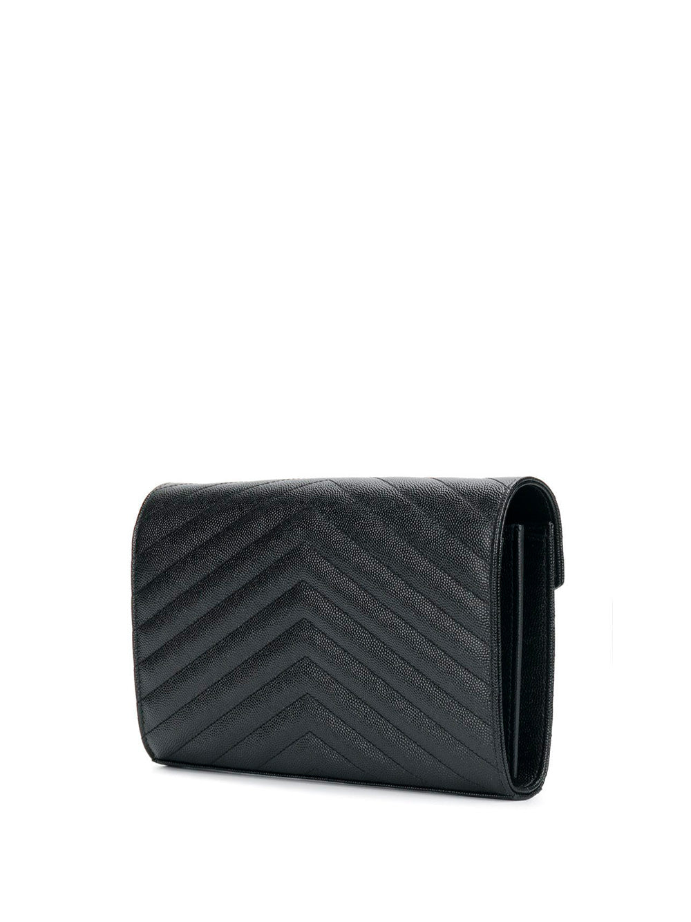 SAINT LAURENT Saint Laurent Women Classic Cassandre Chain Wallet In Grain De Poudre Leather