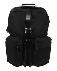 Ferragamo Mens Nylon Gancini Technical Backpack