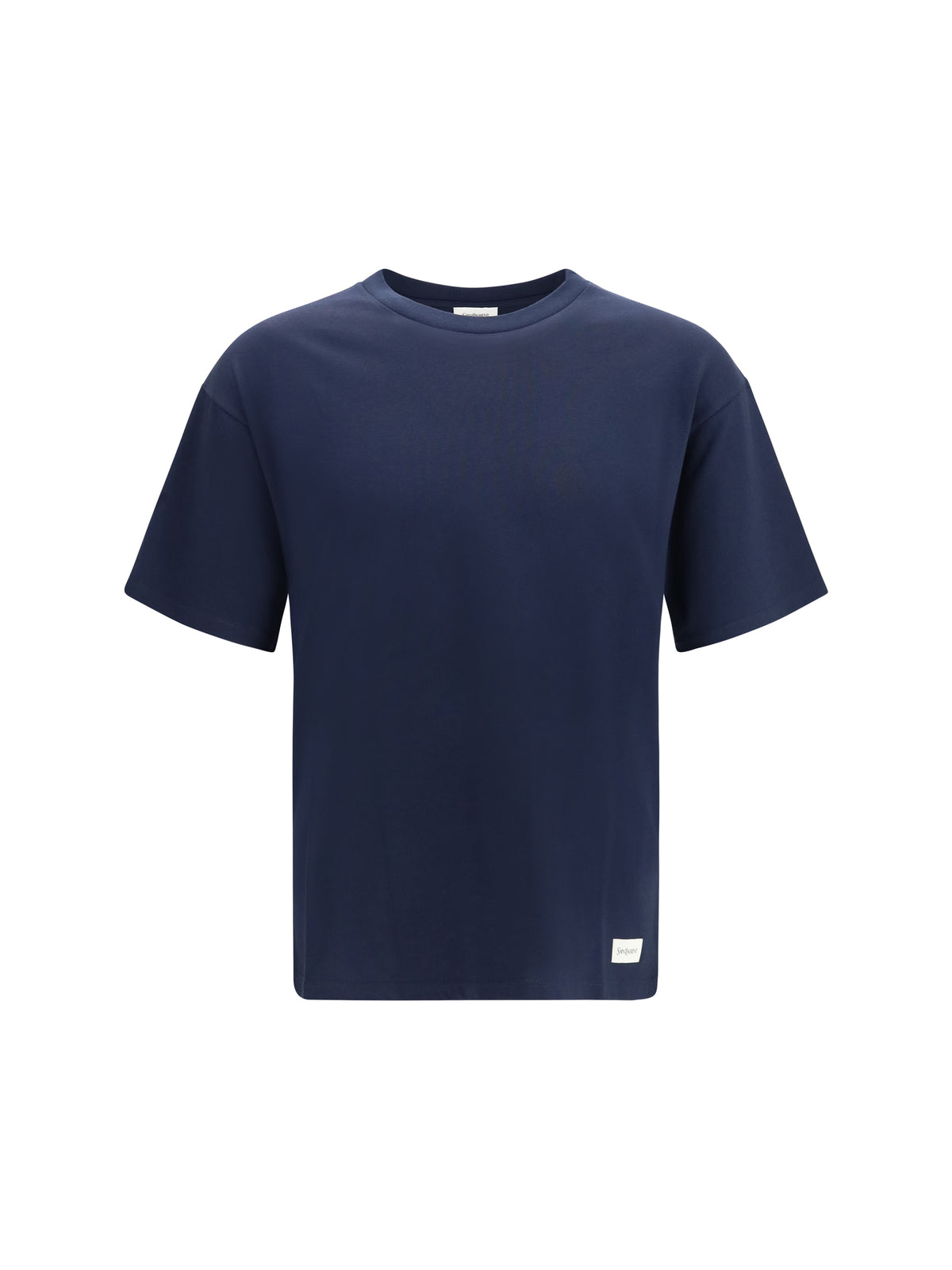 Saint Laurent Men Cotton Crewneck T-Shirt