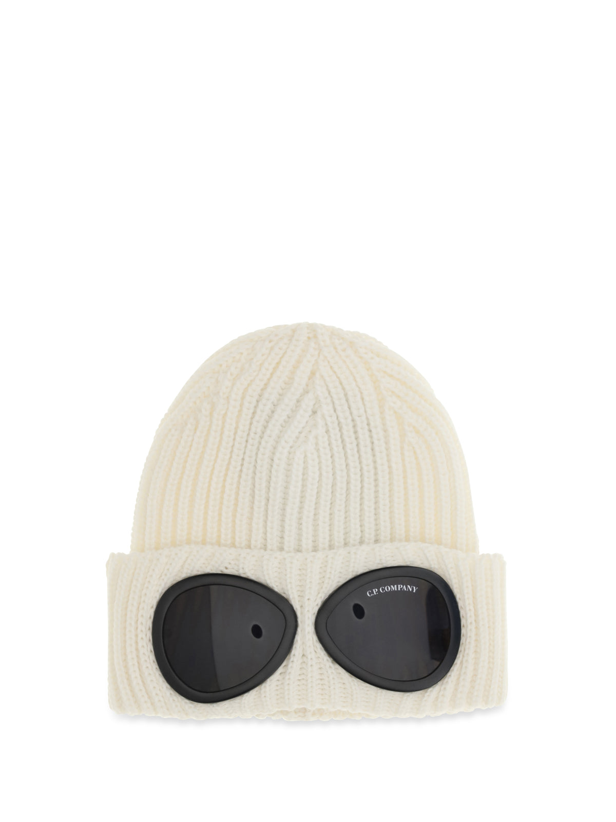 C.P. Company Men Goggle Beanie Hat In Extrafine Merino Wool