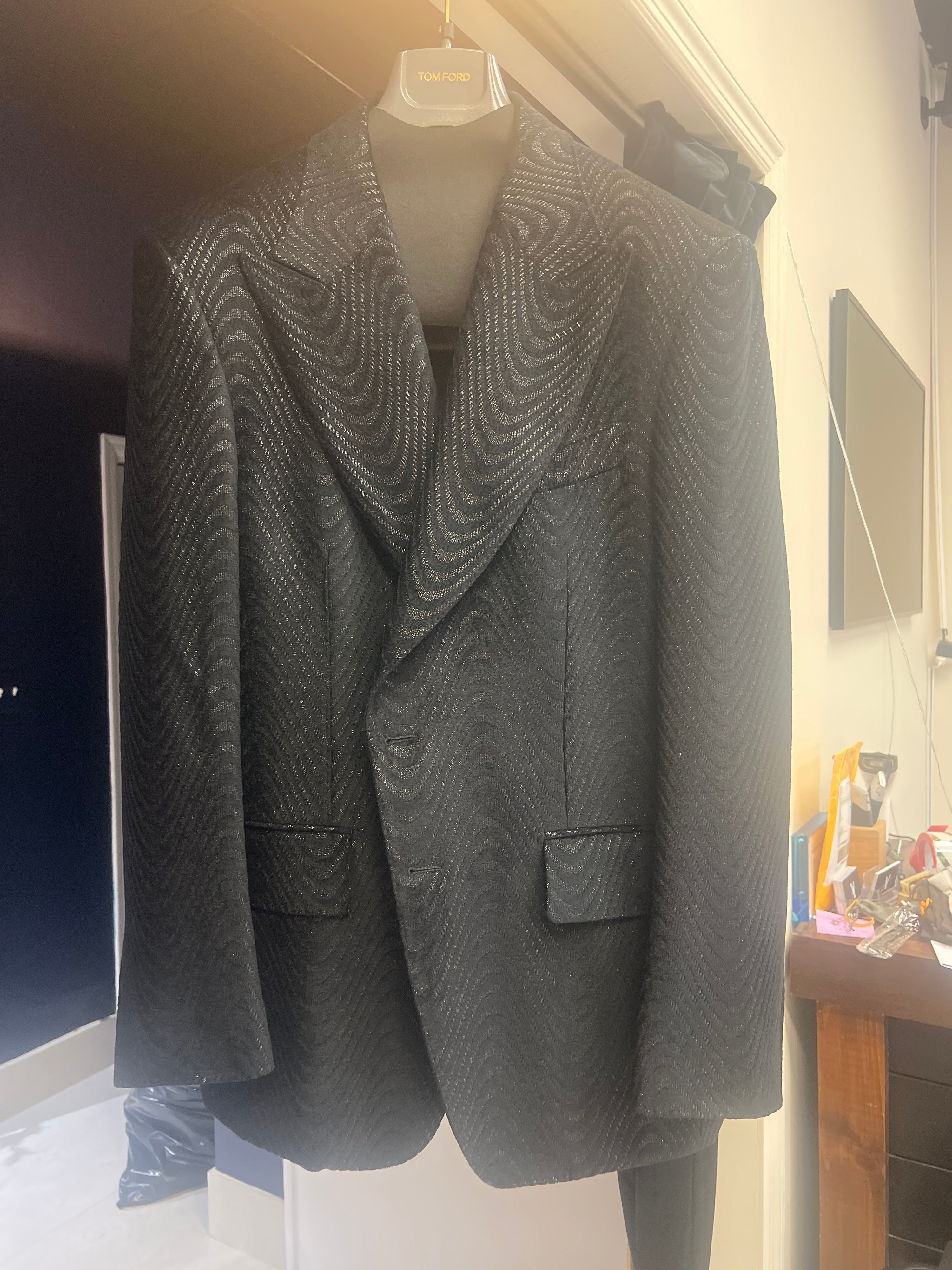 Tom Ford Men's Black Pattern Atticus Blazer