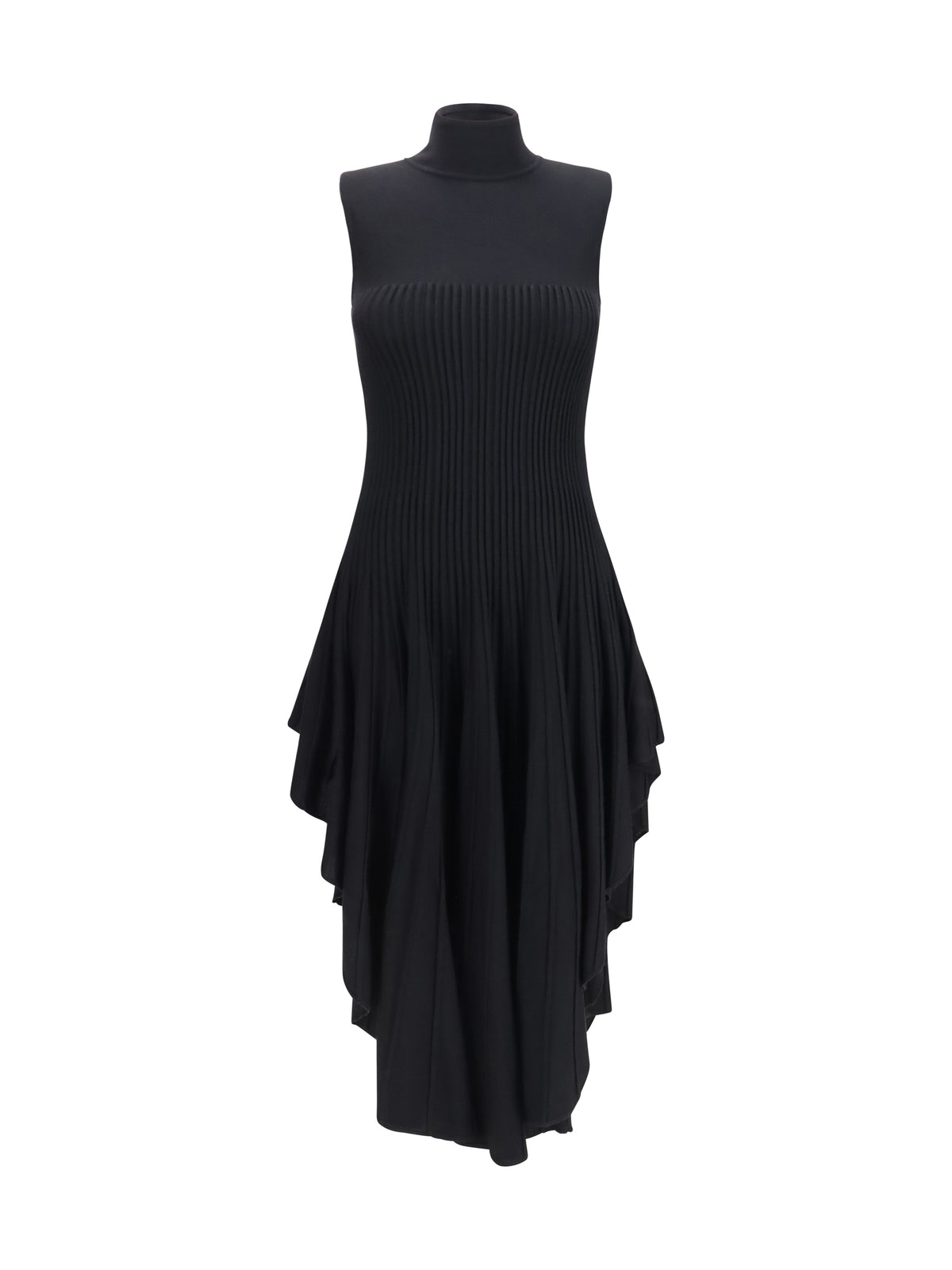 Alaïa Women 3D Sculpted Knit Pointed Dress