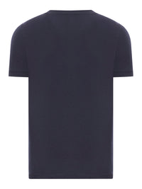 Giorgio Armani Men Crewneck Short Sleeved Sweater In Stretch Viscose Jersey