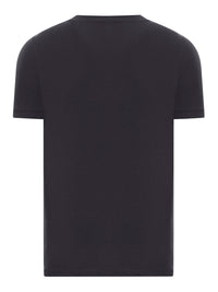 Giorgio Armani Giorgio Armani Men Crewneck Short Sleeved Sweater In Stretch Viscose Jersey