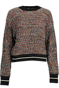 Desigual Desigual Enigmatic Black Sweater with Contrasting Women's Details