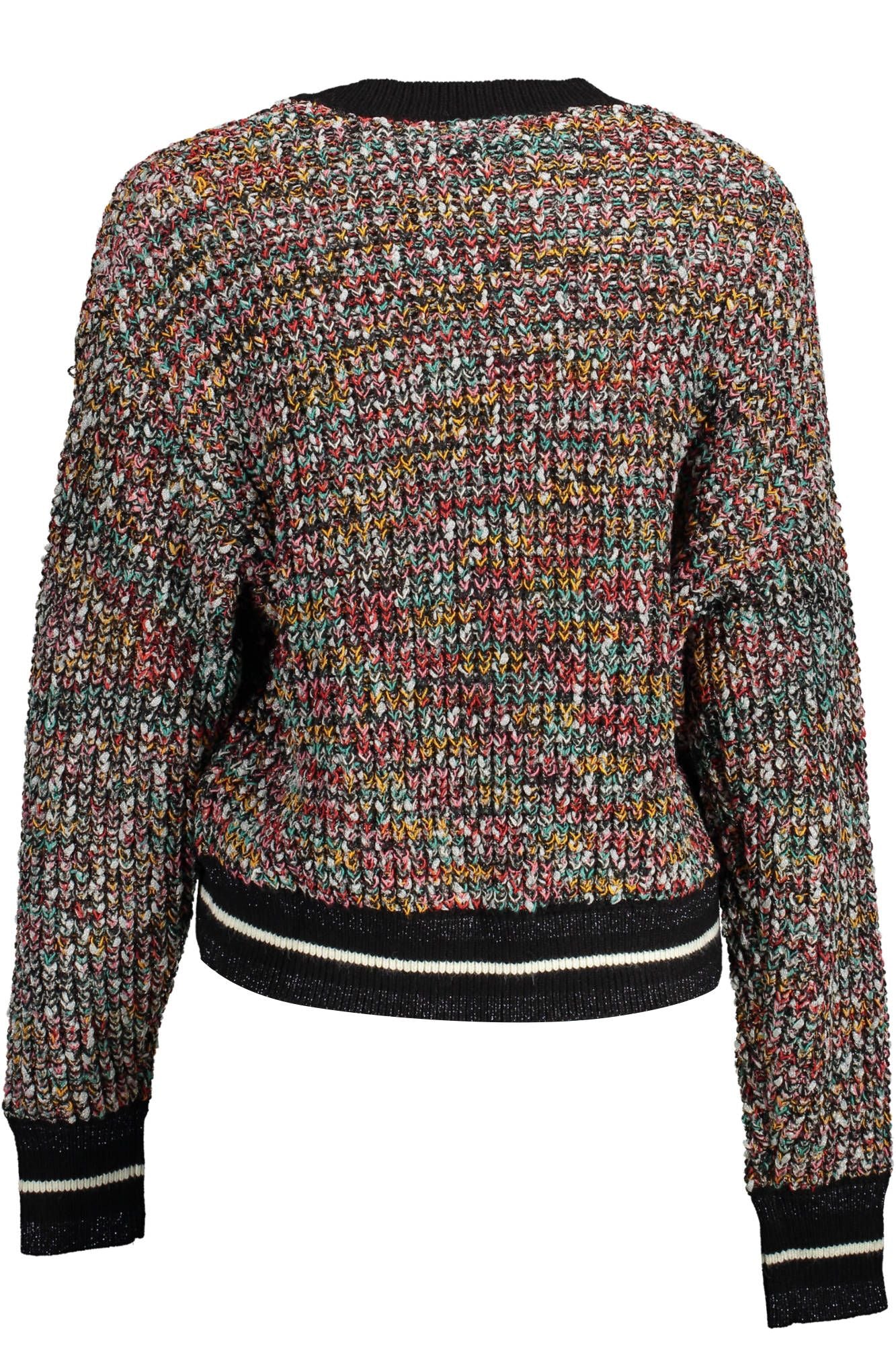 Desigual Desigual Enigmatic Black Sweater with Contrasting Women's Details