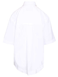 Ami Women Short-Sleeved Poplin Shirt