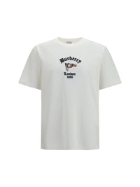 Burberry Men Check Cotton T-Shirt