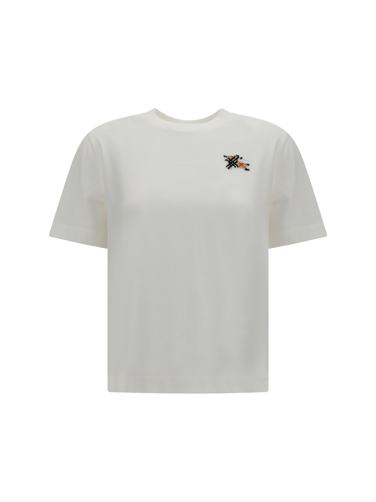 BURBERRY Burberry Women Knight Check Cotton T-Shirt