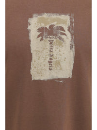 Palm Angels Men Palm Tree Cotton T-Shirt