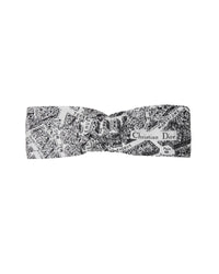 Dior Map Print Headband Women Blackwhite Hair Accessories