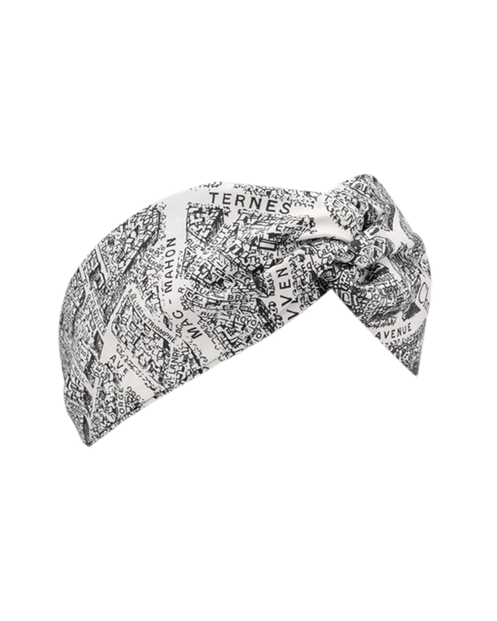 Dior Map Print Headband Women Blackwhite Hair Accessories