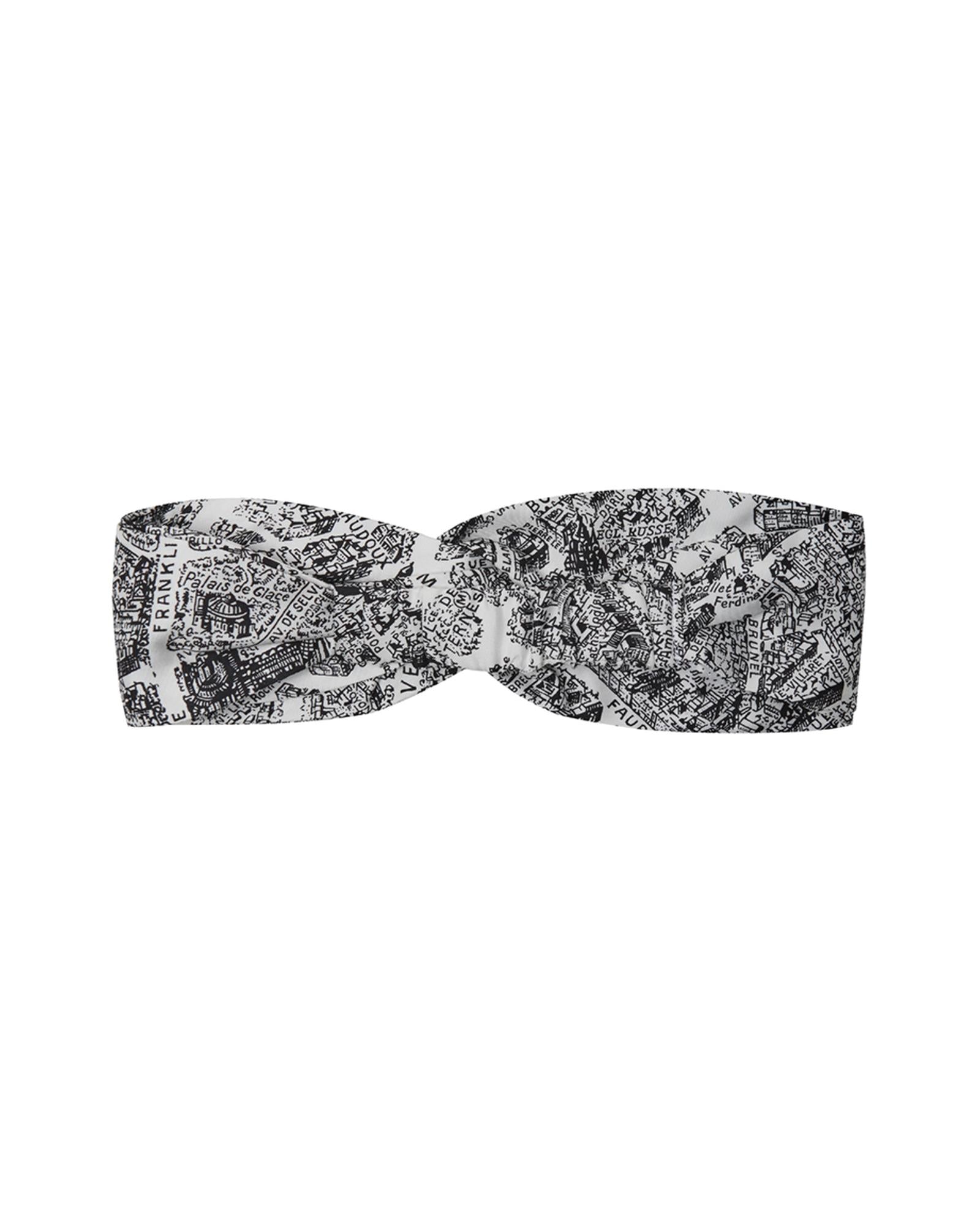 Dior Map Print Headband Women Blackwhite Hair Accessories