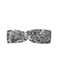Dior Map Print Headband Women Blackwhite Hair Accessories