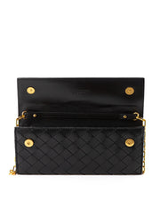 Bottega Veneta Intreccio Leather Mini Bag Wallet on Chain