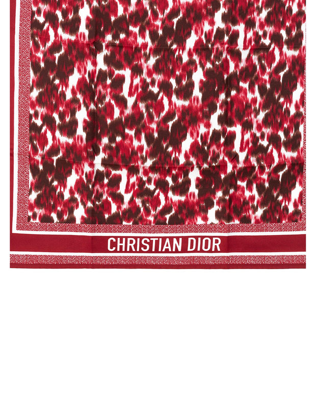 Dior Animalier Theme Silk Scarf in