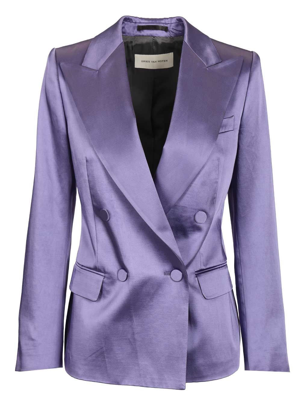 Dries Van Noten Women Blazer In Shiny Satin
