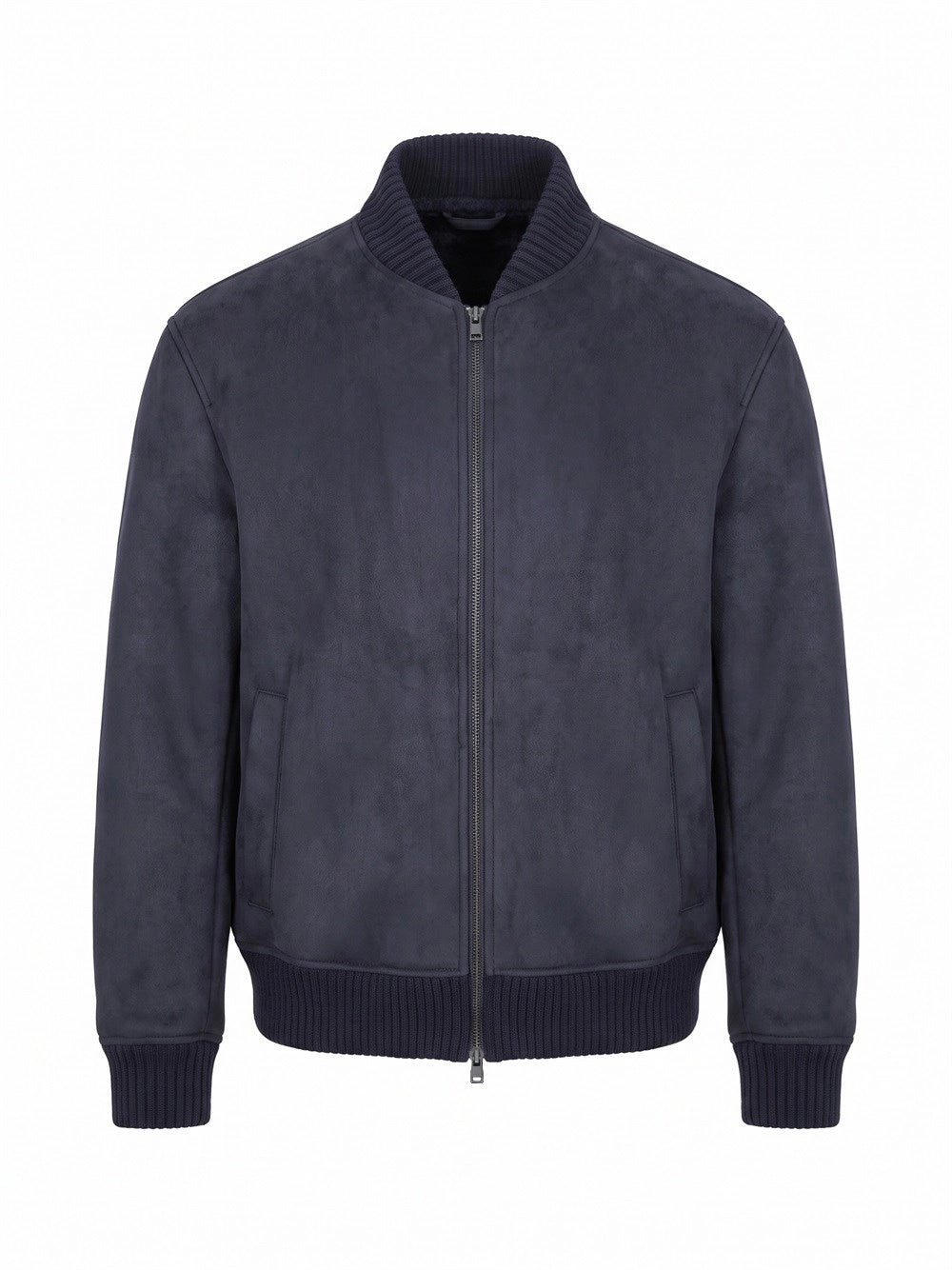 Herno Men Faux Shearling Bomber Jacket