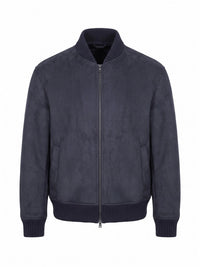 Herno Men Faux Shearling Bomber Jacket