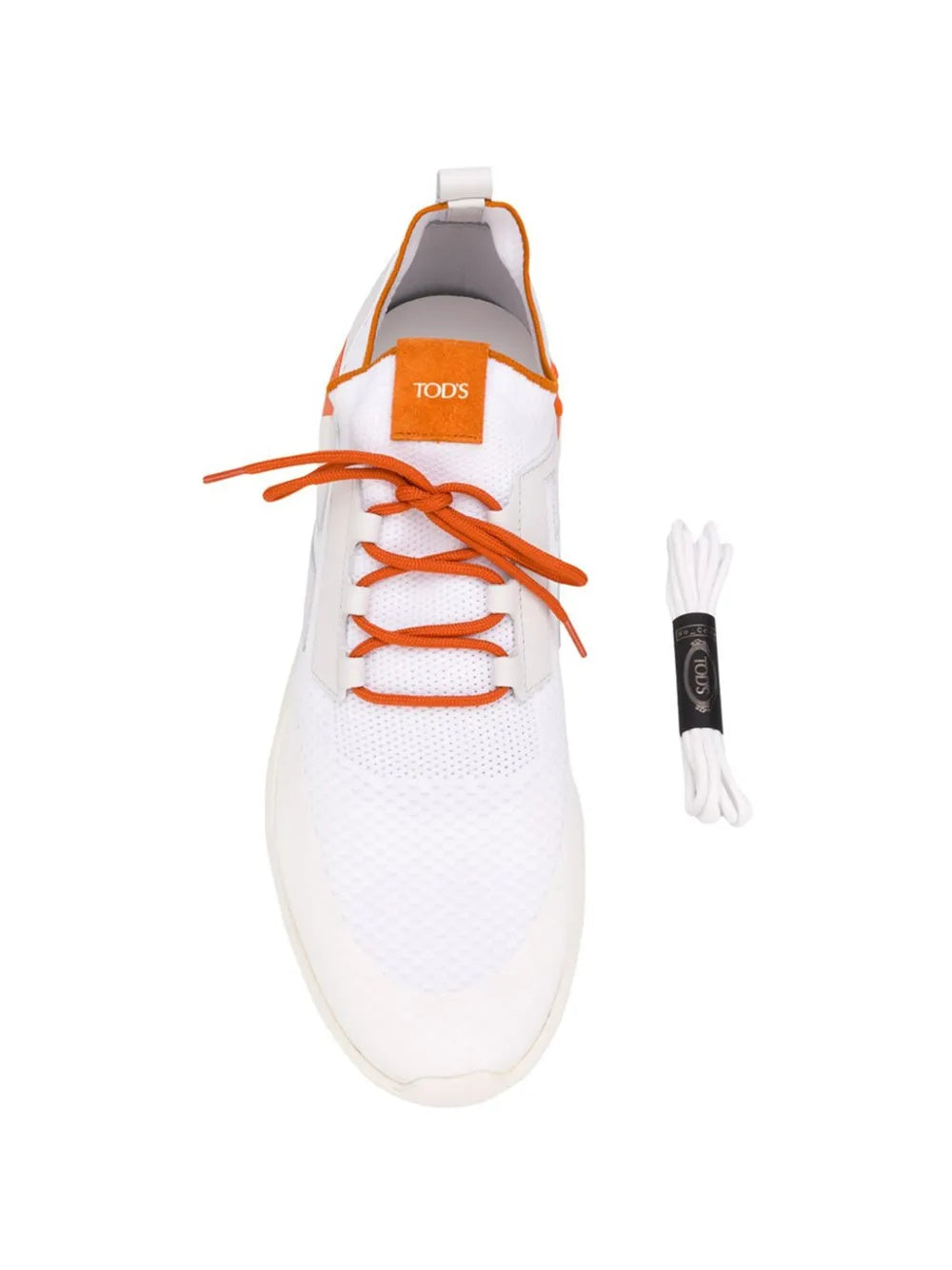 Tods Mesh and Leather Low-Top Sneakers with Contrast Laces