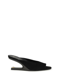 BALMAIN Balmain Women Suede Open-Toe Mules