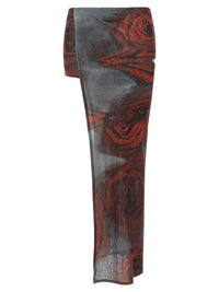 JEAN PAUL GAULTIER Jean Paul Gaultier Women 'The Red Blurry Roses' Skort