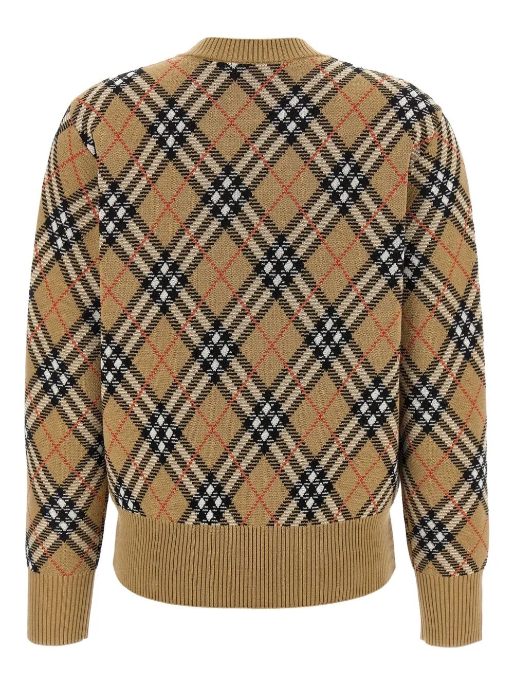 BURBERRY Burberry Women Check-Pattern Wool Sweater