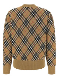 BURBERRY LONDON ENGLAND Check-Pattern Wool Sweater Women