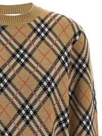 BURBERRY Burberry Women Check-Pattern Wool Sweater