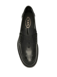 Tod's Men Semi-Shiny Leather Penny Loafers