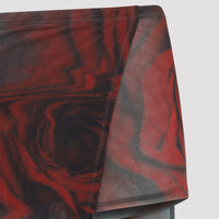 Jean Paul Gaultier Blurry Roses Asymmetric Midi Skirt Women