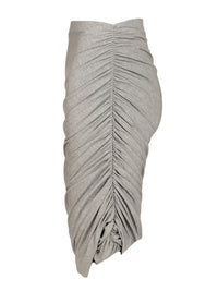 The Attico Women Gathered Midi Skirt