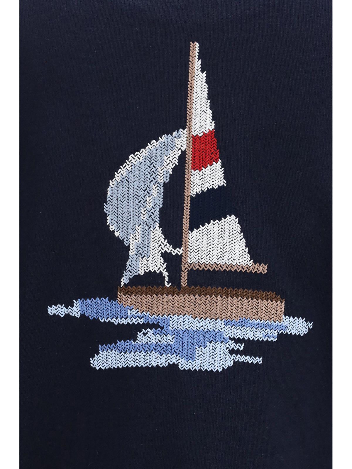 Thom Browne Men 4-Bar Boat Cotton Cardigan