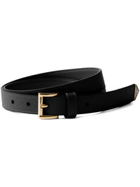 PRADA Prada Women Saffiano Leather Belt With Enameled Triangle Logo