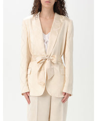 Twinset Silk ChainPrint Blazer Women White 10 White