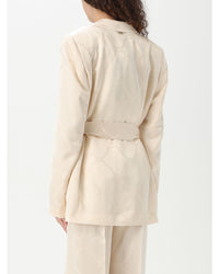 Twinset Silk ChainPrint Blazer Women White