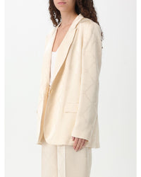 Twinset Silk ChainPrint Blazer Women White