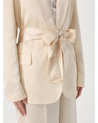 Twinset Silk ChainPrint Blazer Women White