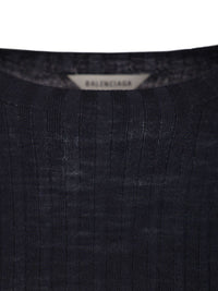 Balenciaga Women Ribbed Knit Sweater
