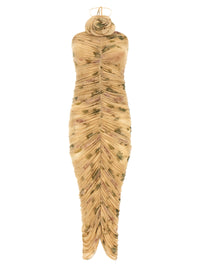 Magda Butrym Women 'Dress37' Dress With 3D Floral Detail