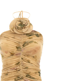 Magda Butrym Women 'Dress37' Dress With 3D Floral Detail