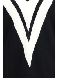 VALENTINO Valentino Men Sweater In Virgin Wool With Intarsia V Detail