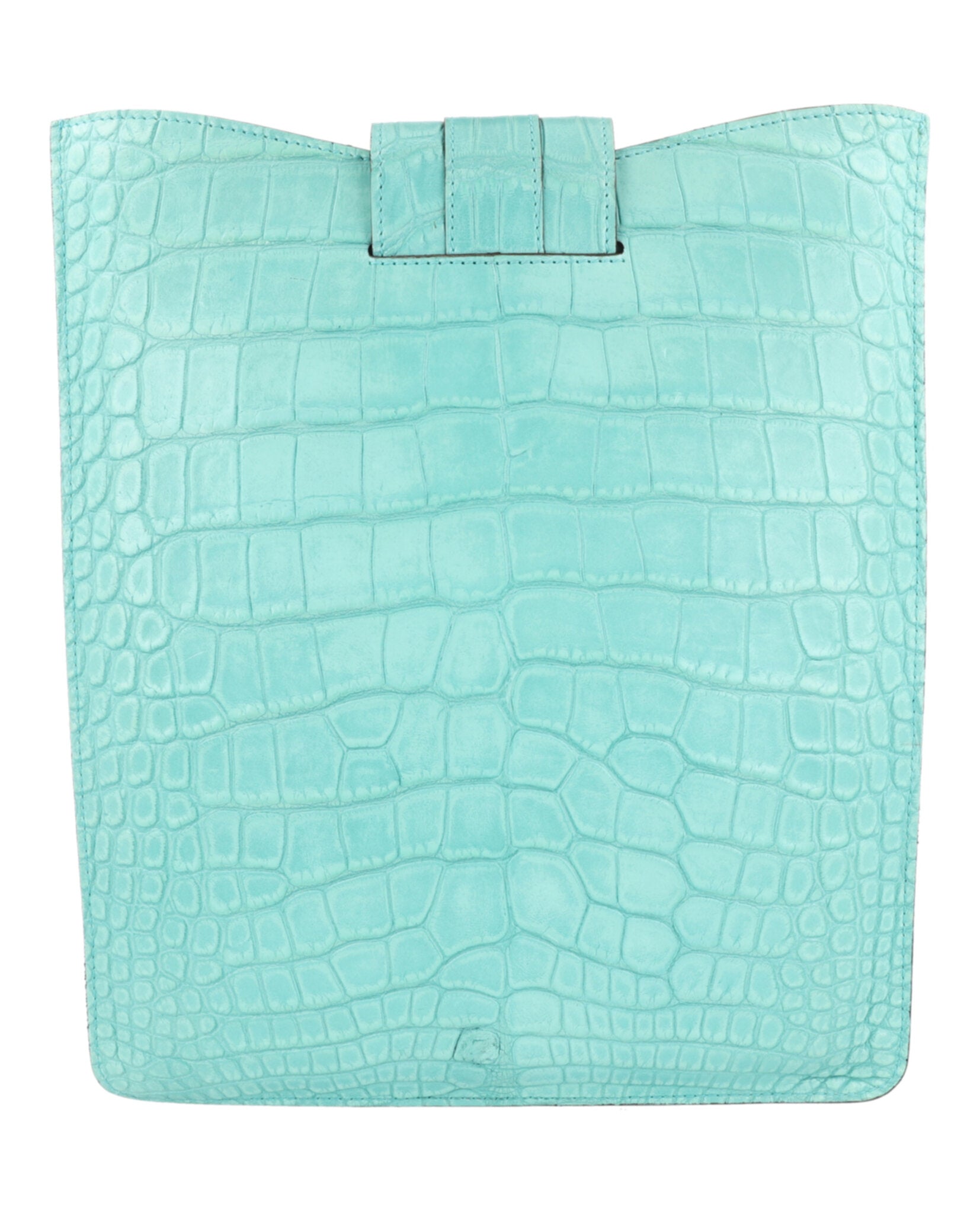 Gucci Womens Vintage Ipad Crocodile Case