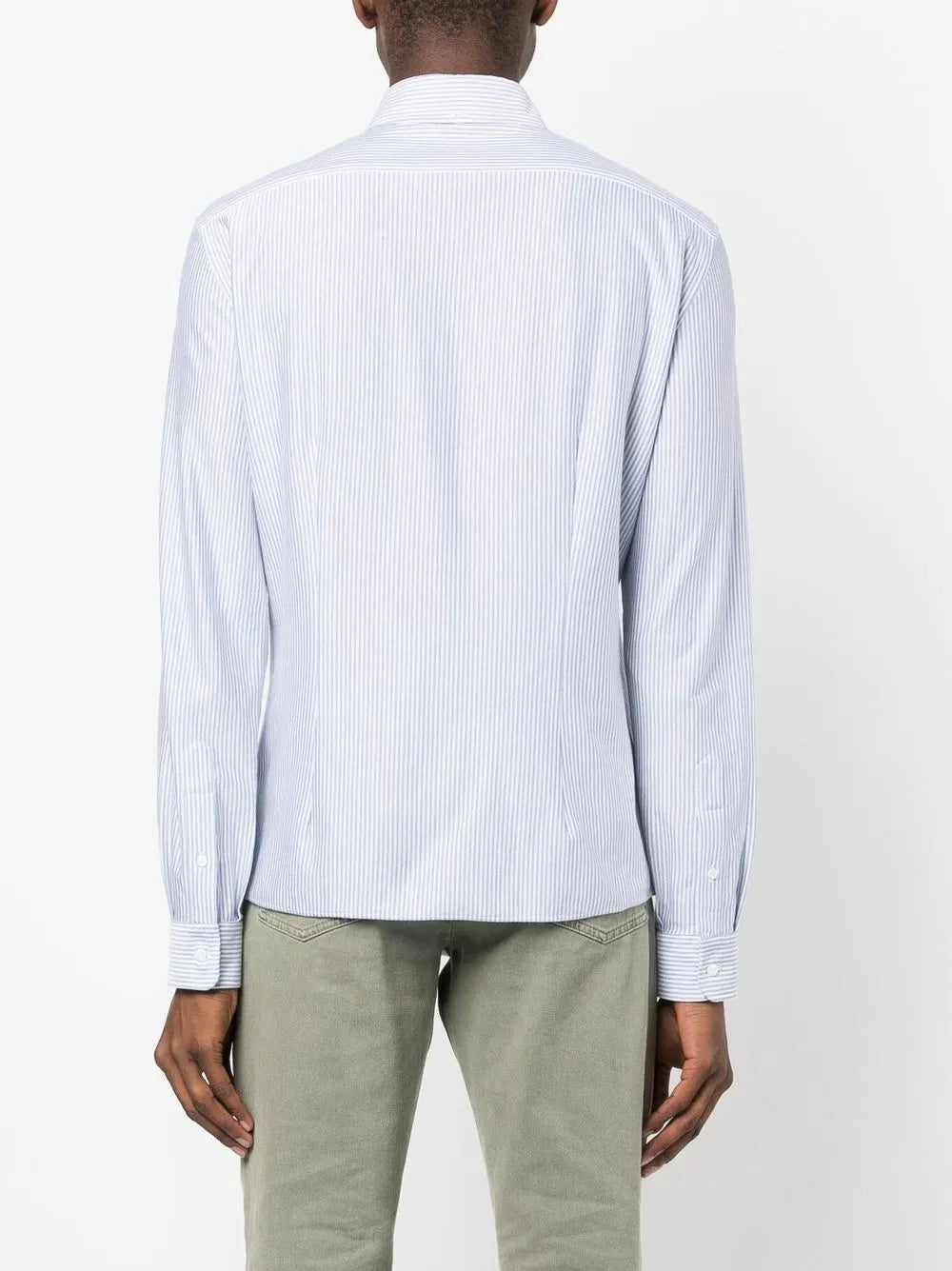 Brunello Cucinelli Cotton Striped Spread-Collar Dress Shirt