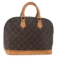 Louis Vuitton Alma Handbag Monogram Canvas Brown Canvas Handbag (Authentic Pre-Loved)
