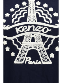KENZO Kenzo Women Kenzo Eiffel Tower Design Wool Hoodie
