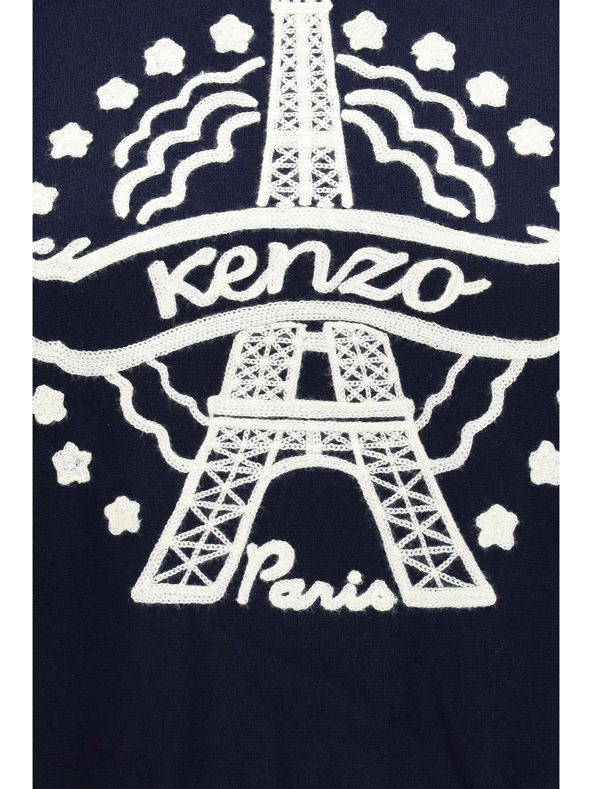 KENZO Kenzo Women Kenzo Eiffel Tower Design Wool Hoodie
