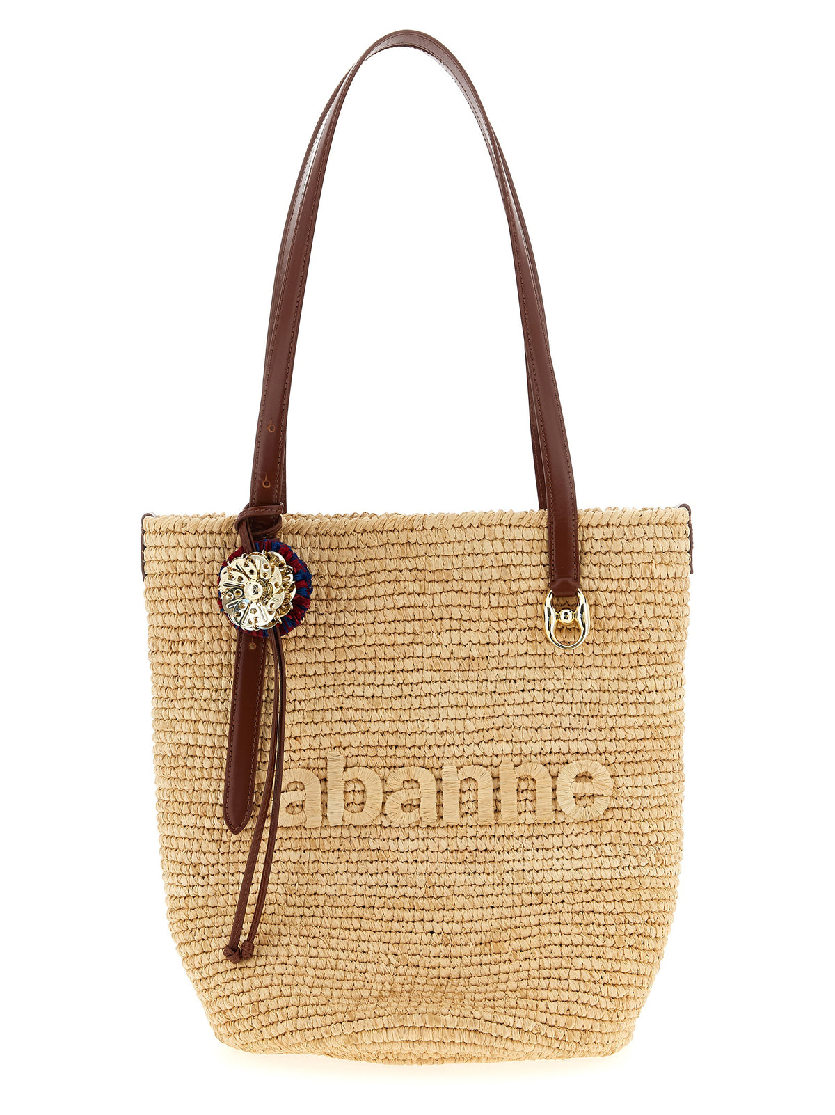 Paco Rabanne Women 'Natural Raffia Tote Bag' Shopping Bag