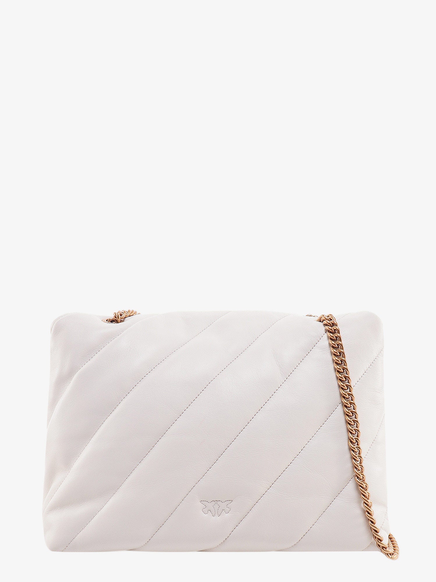 PINKO Pinko Women Matelasse Leather Shoulder Bag With Iconic Love Birds Buckle