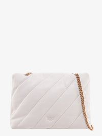 PINKO Pinko Women Matelasse Leather Shoulder Bag With Iconic Love Birds Buckle
